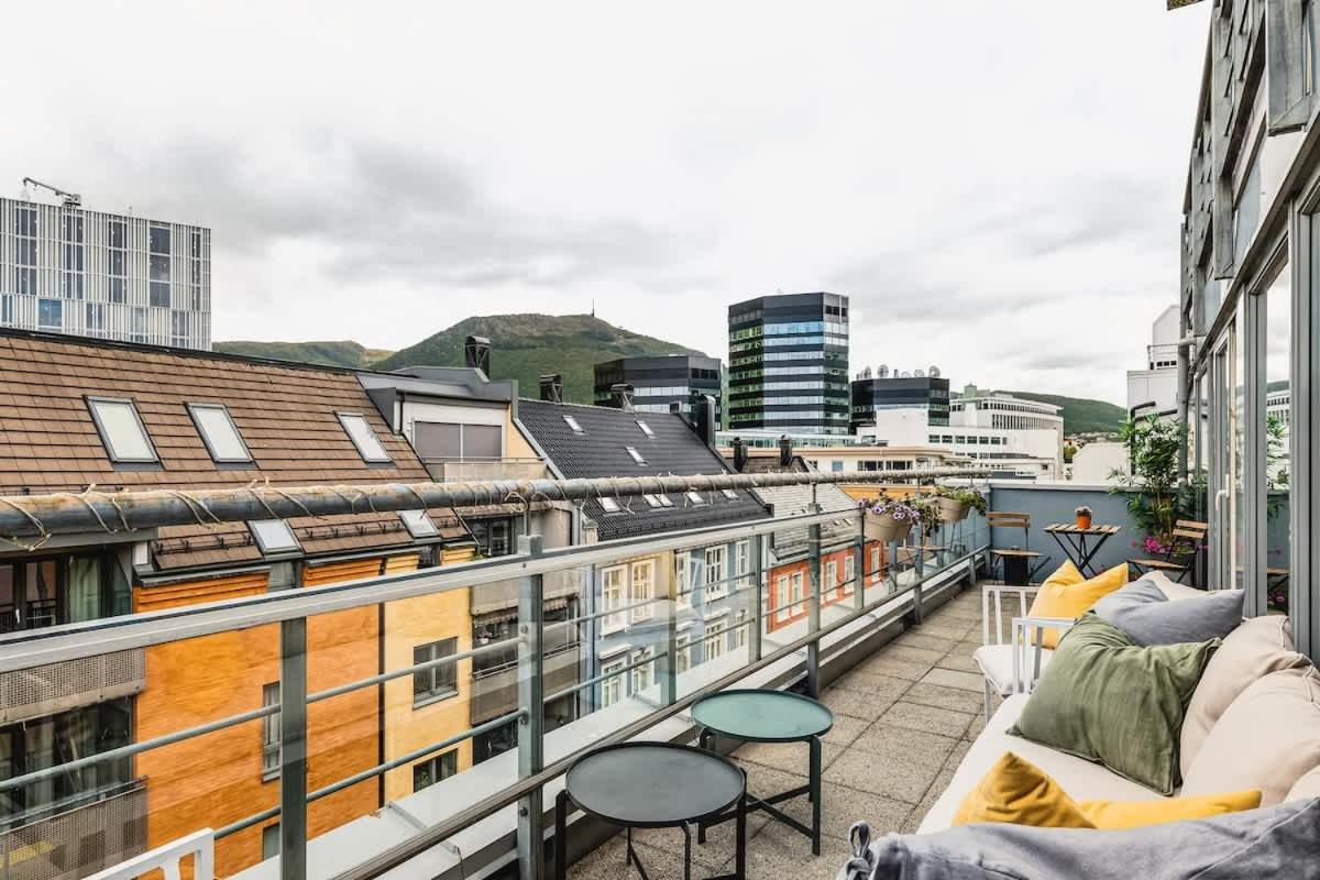 Dinbnb L Elevator - 18spm Balcony - 2 Min To Train Apartment Bergen